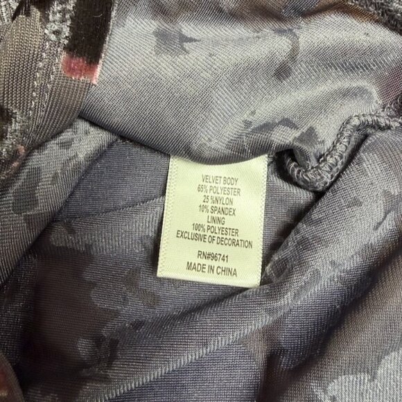 Self Esteem Womens Babydoll Velvet Burnout Whimsigoth Tank Top Size M Lace Trim - Picture 4 of 8